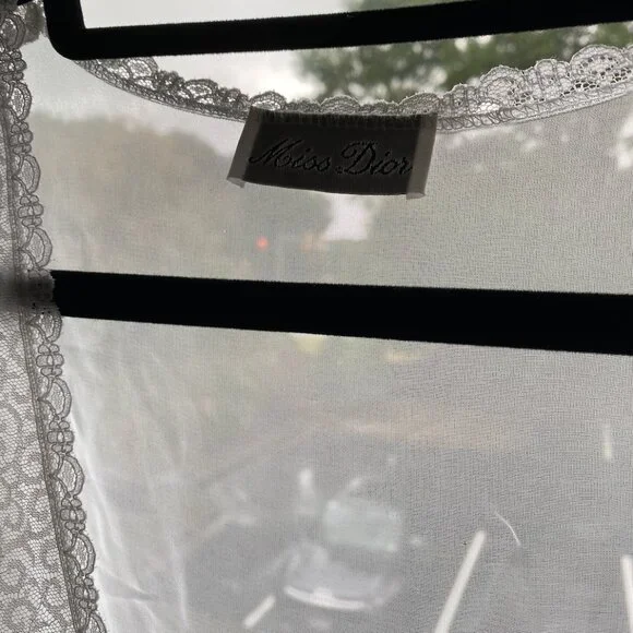 White sheer Dior top - Picture 3 of 4